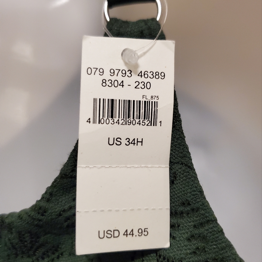 AERIE Green 34H Braw New With Tags Store Price $44.95 - Picture 5 of 10